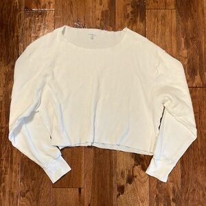 Brandy Melville Cropped waffle long sleeve